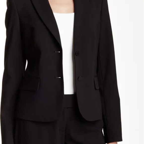 🦋CALVIN KLEIN BUSINESS/OFFICE BLAZER, BLACK, 8P - Picture 1 of 3
